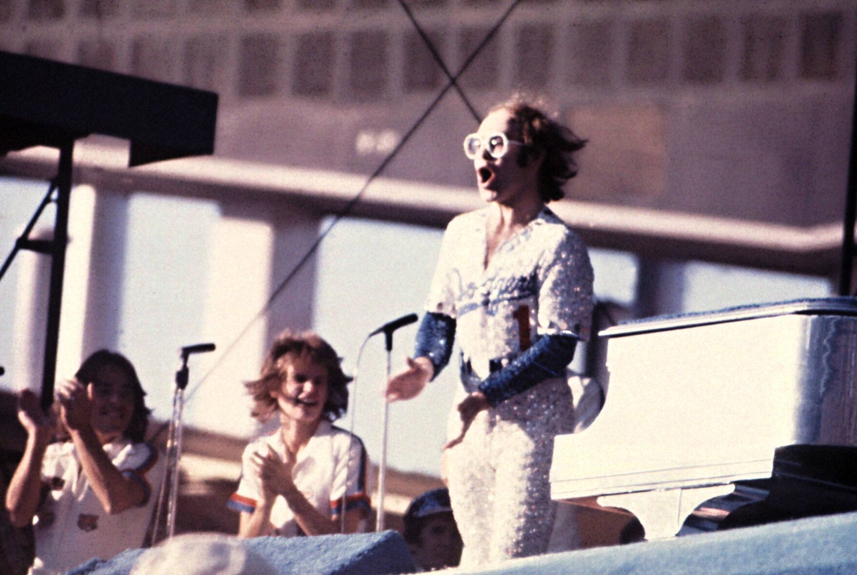 Elton John in 1975 at Dodger Stadium 600